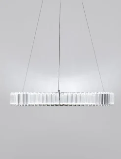 Nova Luce 9333066 AURELIA LED Pendelleuchte 60cm 3500K Chrom Kristall