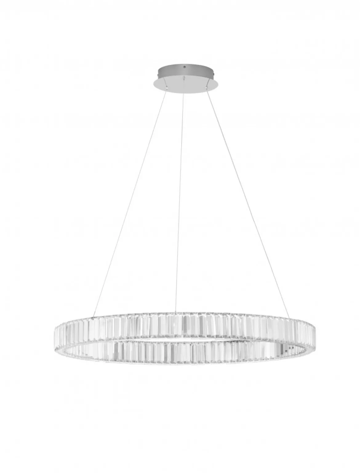 Nova Luce 9333067 AURELIA LED Pendelleuchte 80cm 3500K Chrom Kristall