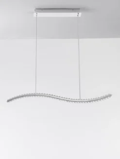 Nova Luce 9333070 AURELIA LED Pendelleuchte 100cm 3500K Chrom Kristall