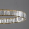 Nova Luce 9333075 AURELIA LED Pendelleuchte 60cm gerade 3500K Gold Kristall