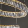 Nova Luce 9333077 AURELIA LED Pendelleuchte 2 Ringe gerade 3500K Gold Kristall