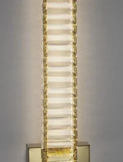 Nova Luce 9333065 AURELIA LED Wandleuchte 14x60cm 3500K Gold Kristall