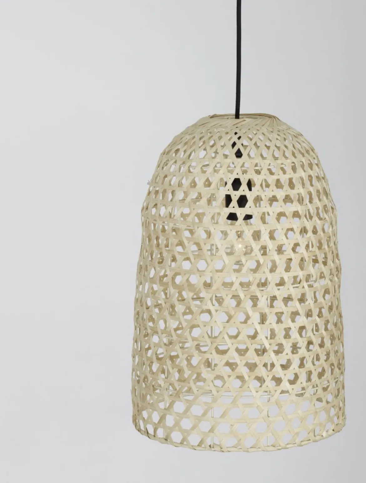 Nova Luce 9586509 AURORA Pendelleuchte 43x30cm Natur E27