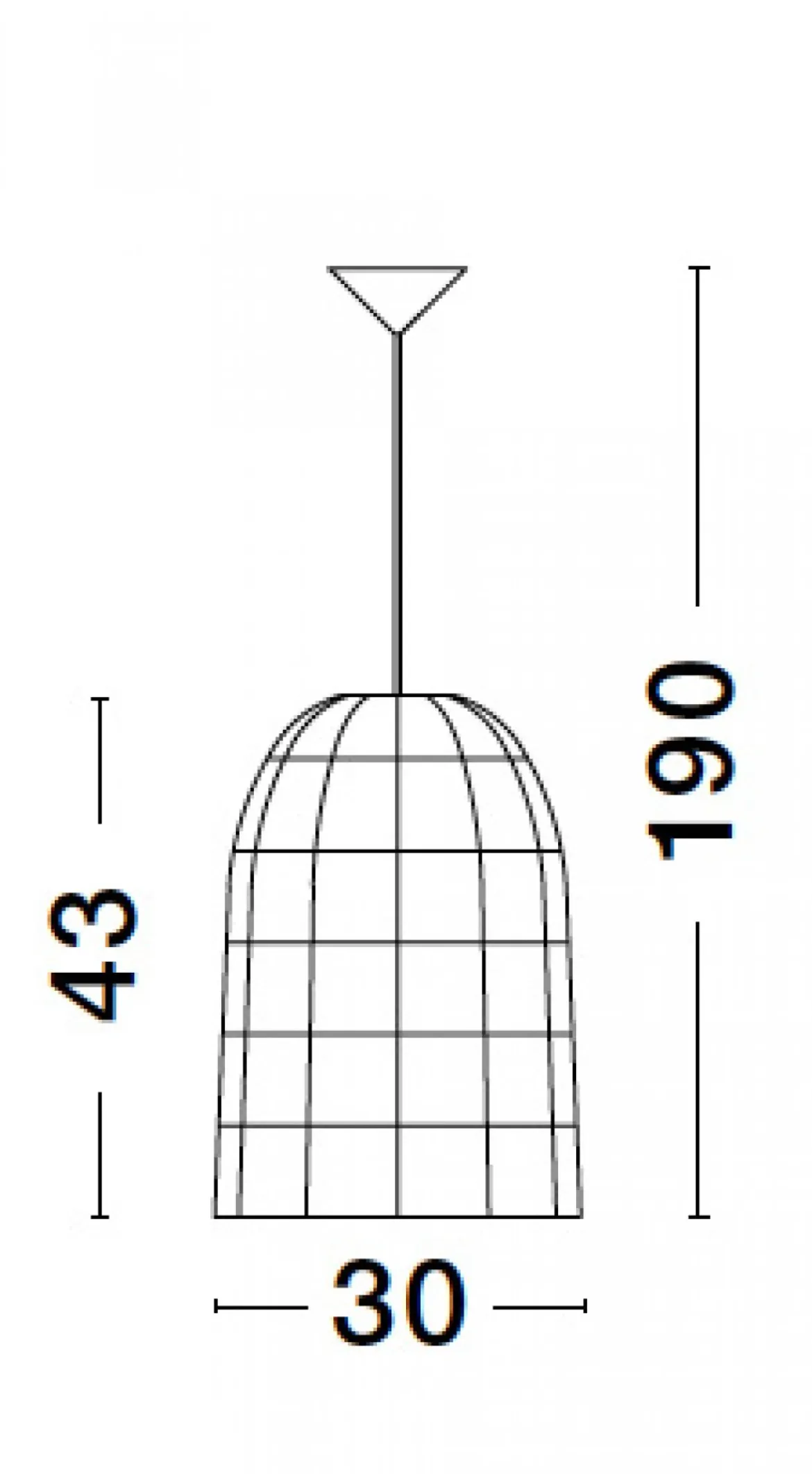 Nova Luce 9586509 AURORA Pendelleuchte 43x30cm Natur E27