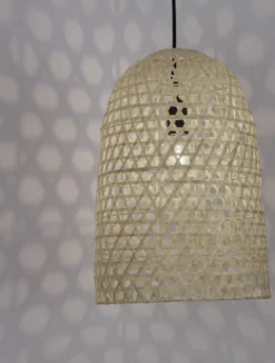 Nova Luce 9586509 AURORA Pendelleuchte 43x30cm Natur E27
