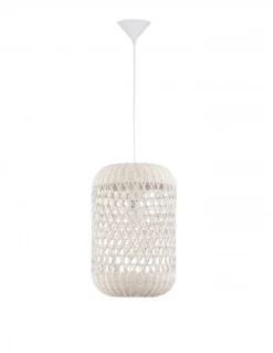 Nova Luce 9587162 AURORA Pendelleuchte 37x24,5cm Elfenbein E27