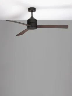 Nova Luce 9952350 AXEL Ventilator Schwarz Braun