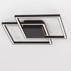 Nova Luce 9500822 BILBAO LED Deckenleuchte 46x46cm 3000K Schwarz