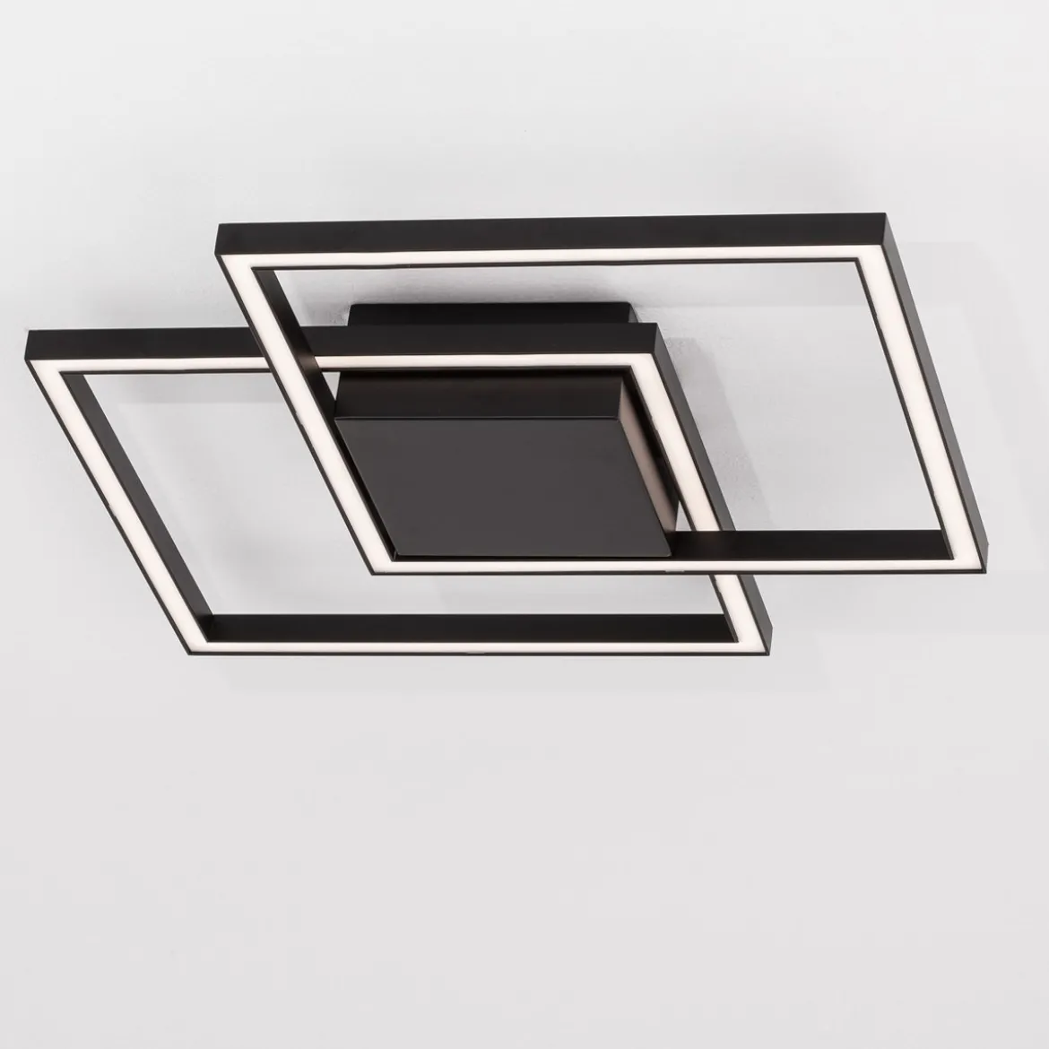 Nova Luce 9500822 BILBAO LED Deckenleuchte 46x46cm 3000K Schwarz