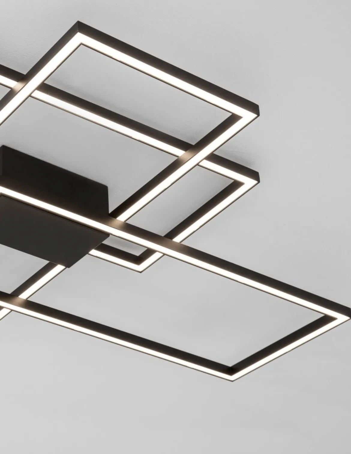 Nova Luce 9508431 BILBAO LED Deckenleuchte 90x67cm 3000K Schwarz