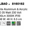 Nova Luce 8160162 BILBAO LED Deckenleuchte 2-flammig 3000K Weiss