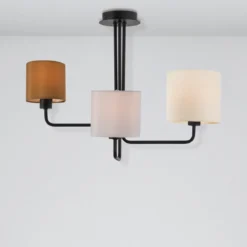 Nova Luce 9151403 BITONTO Pendelleuchte 3-flammig Schwarz Grau Braun Elfenbein