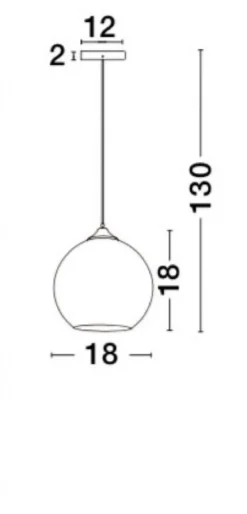 Nova Luce 8142680 BLAZE E27 Pendelleuchte 1-flammig Schwarz Kupfer