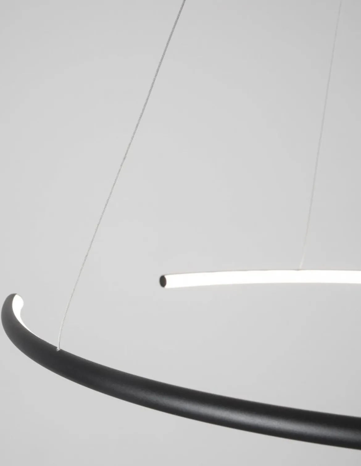 Nova Luce 9010023 BREDA LED Pendelleuchte 70cm 3000K Schwarz