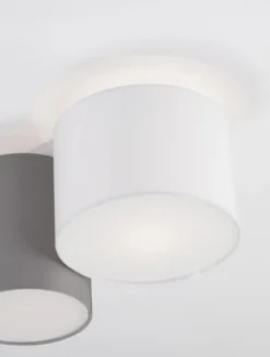 Nova Luce 9555804 BRYSON Deckenleuchte 2-flammig Weiss Grau E27