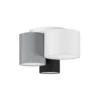 Nova Luce 9555805 BRYSON Deckenleuchte 3-flammig Schwarz Weiss Grau E27
