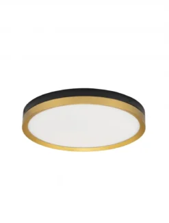 Nova Luce 9695236 CANTRIA LED Deckenleuchte 40cm 3000K Schwarz Gold