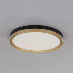 Nova Luce 9695236 CANTRIA LED Deckenleuchte 40cm 3000K Schwarz Gold