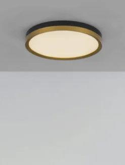 Nova Luce 9695236 CANTRIA LED Deckenleuchte 40cm 3000K Schwarz Gold