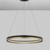 Nova Luce 9695238 CANTRIA LED Pendelleuchte 60cm 3000K Schwarz Gold dimmbar
