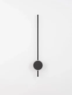 Nova Luce 9061428 CLOCK LED Wandleuchte 3000K Schwarz