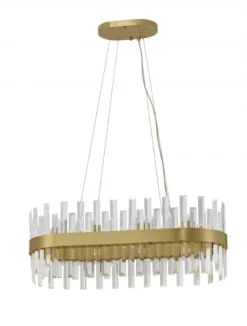 Nova Luce 9695217 CROWN Pendelleuchte 80cm Satin Gold G9