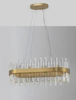 Nova Luce 9695217 CROWN Pendelleuchte 80cm Satin Gold G9