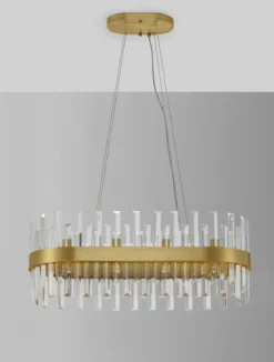 Nova Luce 9695217 CROWN Pendelleuchte 80cm Satin Gold G9