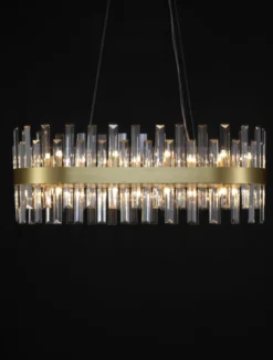 Nova Luce 9695217 CROWN Pendelleuchte 80cm Satin Gold G9