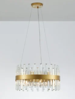 Nova Luce 9695218 CROWN Pendelleuchte 55cm Satin Gold G9