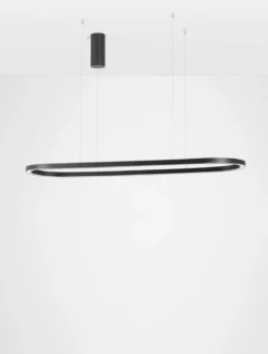 Nova Luce 9345624 CUPPE LED Pendelleuchte 120cm 3000K Schwarz dimmbar