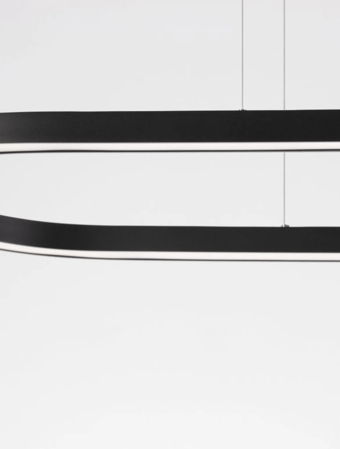Nova Luce 9345624 CUPPE LED Pendelleuchte 120cm 3000K Schwarz dimmbar