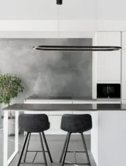 Nova Luce 9345624 CUPPE LED Pendelleuchte 120cm 3000K Schwarz dimmbar