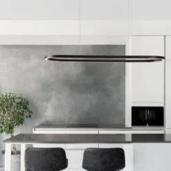 Nova Luce 9345624 CUPPE LED Pendelleuchte 120cm 3000K Schwarz dimmbar