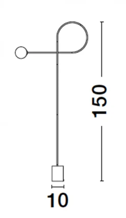 Nova Luce 9010224 DEDALO Stehlampe Schwarz Weiss G9