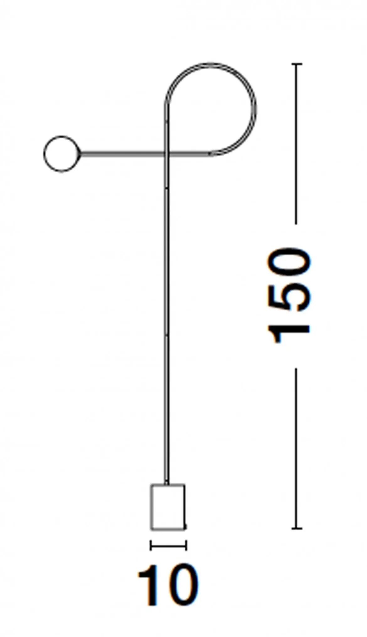 Nova Luce 9010224 DEDALO Stehlampe Schwarz Weiss G9