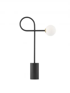 Nova Luce 9010223 DEDALO Tischleuchte Schwarz Weiss G9