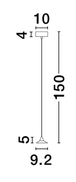 Nova Luce 9060221 DRO LED Pendelleuchte 1-flammig 3000K Weiss dimmbar