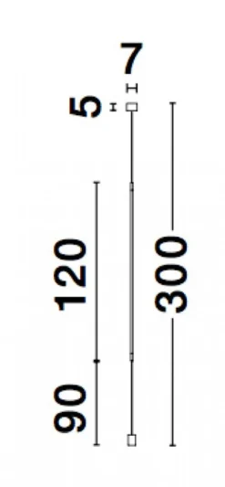Nova Luce 9088106 ELETTRA LED Pendelleuchte 1-flammig 3000K Messing Gold
