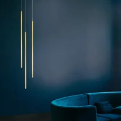 Nova Luce 9088104 ELETTRA LED Pendelleuchte 1-flammig 3000K Messing Gold