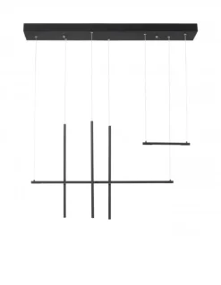 Nova Luce 9088105 ELETTRA LED Pendelleuchte 5-flammig 3000K Schwarz