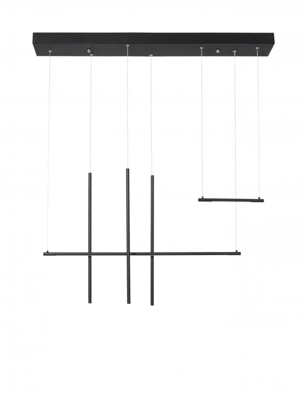 Nova Luce 9088105 ELETTRA LED Pendelleuchte 5-flammig 3000K Schwarz
