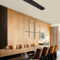 Nova Luce 9088105 ELETTRA LED Pendelleuchte 5-flammig 3000K Schwarz