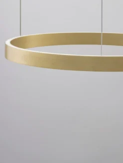 Nova Luce 9345661 ELOWEN LED Pendelleuchte 60cm 3000K Gold gebürstet dimmbar