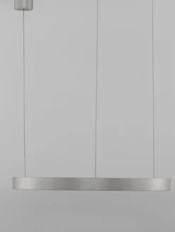 Nova Luce 9345662 ELOWEN LED Pendelleuchte 60cm 3000K Silber gebürstet dimmbar
