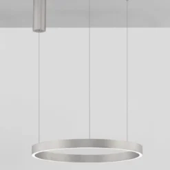 Nova Luce 9345662 ELOWEN LED Pendelleuchte 60cm 3000K Silber gebürstet dimmbar