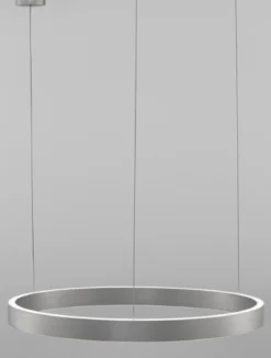Nova Luce 9345662 ELOWEN LED Pendelleuchte 60cm 3000K Silber gebürstet dimmbar