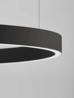Nova Luce 9345664 ELOWEN LED Pendelleuchte 80cm 3000K Schwarz dimmbar