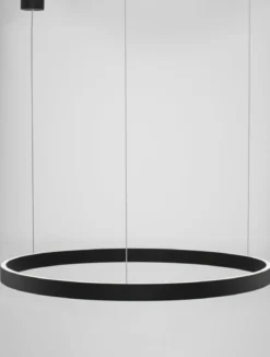 Nova Luce 9345664 ELOWEN LED Pendelleuchte 80cm 3000K Schwarz dimmbar