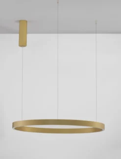 Nova Luce 9345665 ELOWEN LED Pendelleuchte 80cm 3000K Gold gebürstet dimmbar